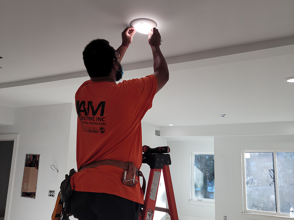 install light for 8 unit apartment building