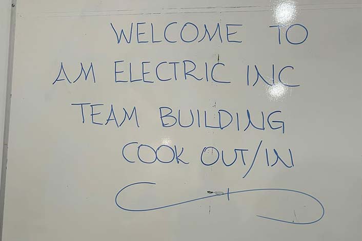 AM Electric teambuilding fun day and cookout