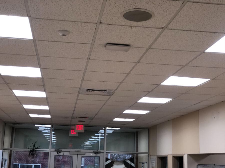 AM electric partnered with PECO to update all the lighting to LED lights throughout the entire building