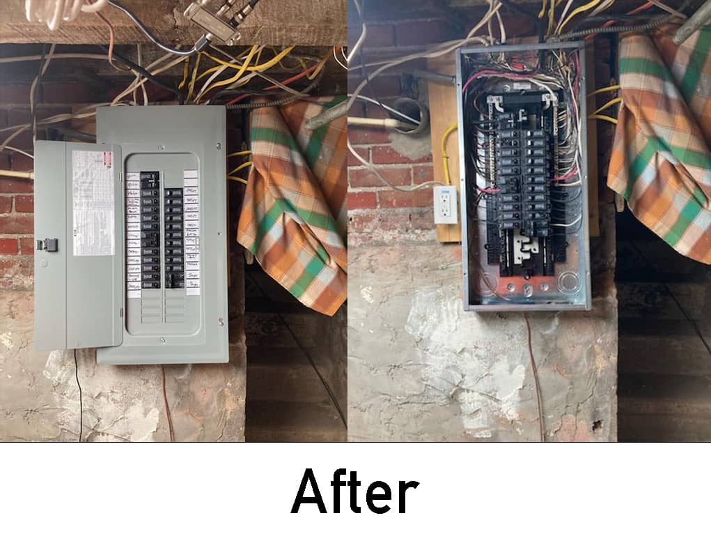 after electrical panel upgrade